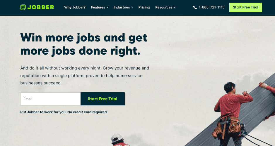 Jobber Homepage