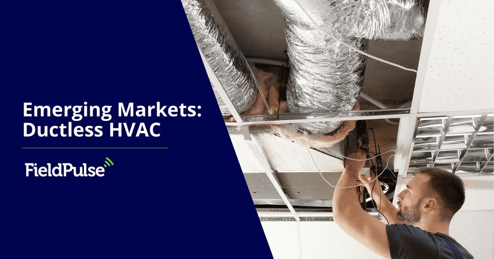 HVAC technician inspecting air ducts for maintenance.