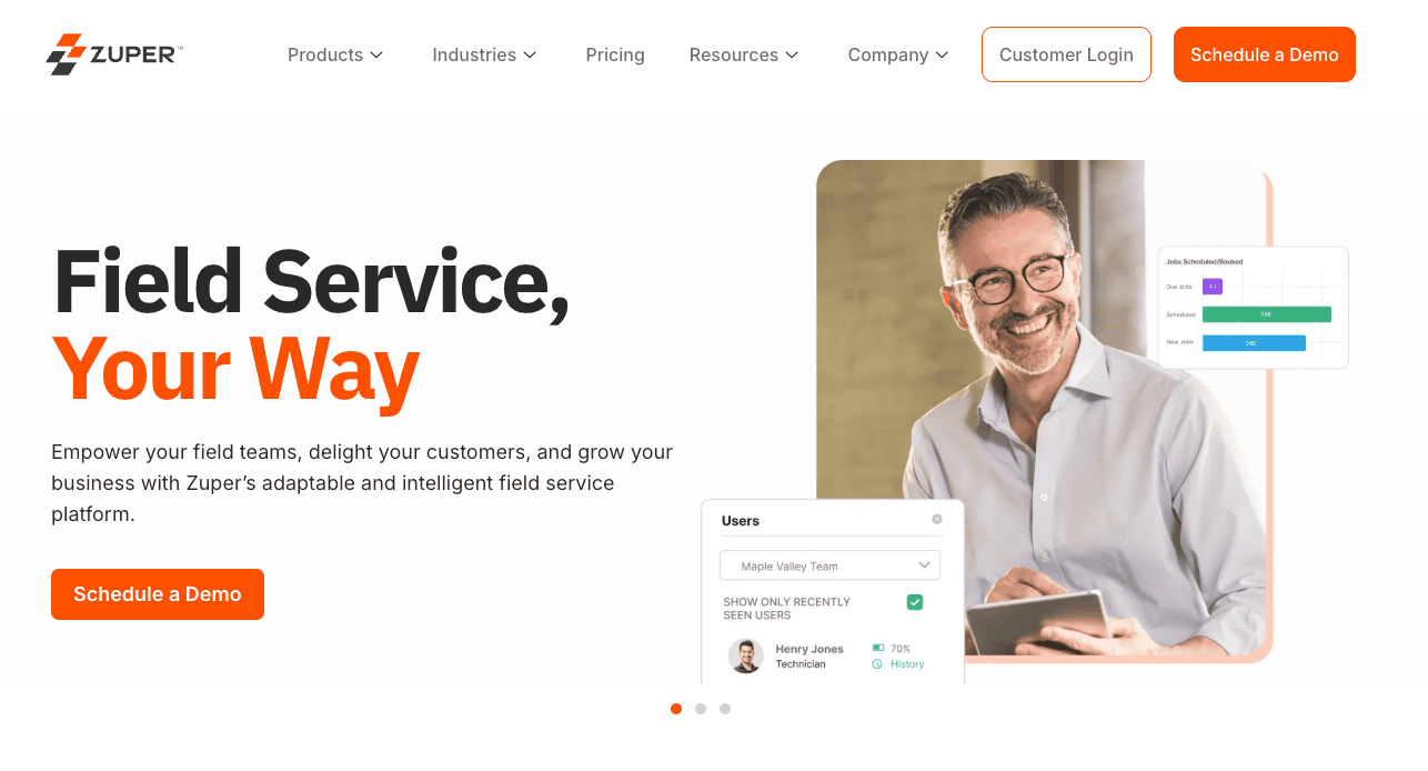 Zuper Homepage